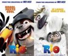 Ρίο αφίσες κινηματογράφων, με ορισμένους χαρακτήρες (2)